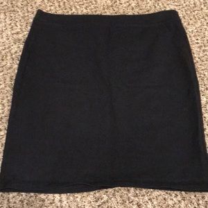 Black cotton skirt